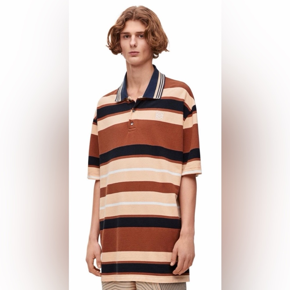 Loewe Anagram Polo Shirt Mens Large Oversized Knit Rtl $500 Paula’s Ibiza